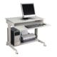 Table de travail p. PC H720-1100xl900xP500mm gris clair, RAL 7035 mobile-1