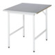 Table de travail Rau série Jessy, plateau avec revêtement en tôle d'acier-1