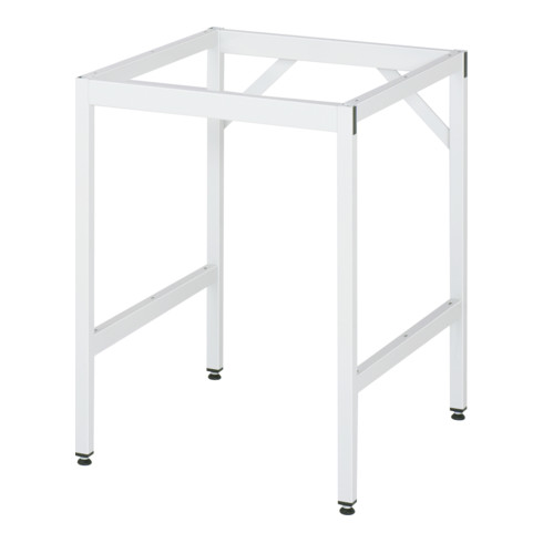 Table de travail Rau série Jessy, plateau avec revêtement en tôle d'acier