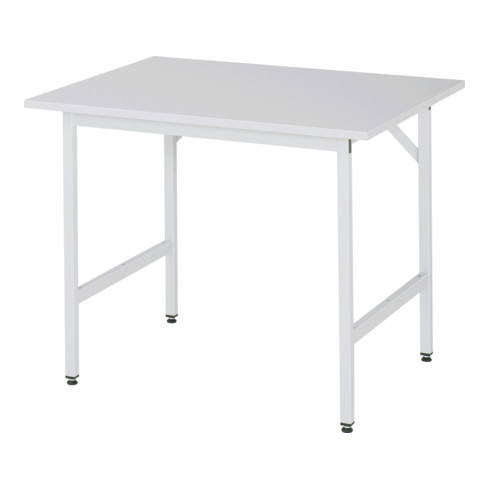 Table de travail Rau Jerry, plan de travail avec revêtement en résine de mélamine