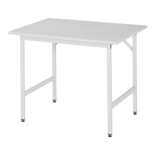 Table de travail Rau Jerry, plan de travail avec revêtement en résine de mélamine