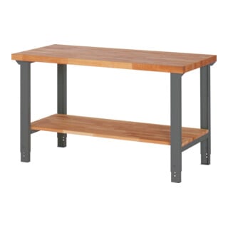 STIER Table de travail réglable en hauteur Premium avec étagère