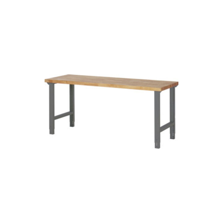 STIER Höhenverstellbarer Werktisch Premium BxTxH 2000x700x790-1140mm + STIER Werkbankaufbau BxH 2000x900mm