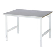 Table de travail Rau Tom, hauteur réglable manuellement en continu de 760 à 1080 mm, plateau en tôle d'acier