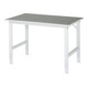 Rau Table de travail Tom, hauteur réglable manuellement en continu entre 760 et 1080 mm, plan de travail en linoléum-1