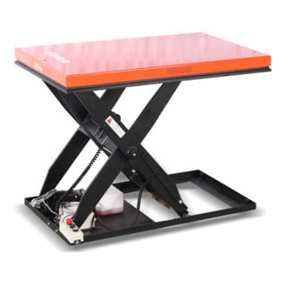 Table élévatrice à ciseaux STIER, capacité de charge 3000kg, plate-forme 1300x800 mm