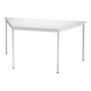 Table trapèze gris clair
