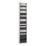 Tableau à fiches H1350xl260xP75 mm 1 rangée avec 25 compartiments-2