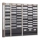 Tableau à fiches H750xl720xP75 mm 3 rangées avec 10 compartiments-1