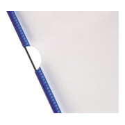 Tableau de présentation PVC cadre fil d'acier gainage en plast. bleu DIN A4