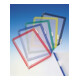 Tableau de présentation PVC cadre fil d'acier gainage en plast. rouge DIN A4-1