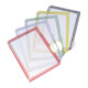 Tableau de présentation PVC cadre fil d'acier gainage en plast. vert DIN A4 sans-1