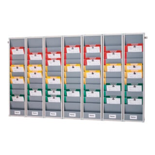 Tableau d'organisation H1282xl2300xP78 mm 7 rangées profil mural compris