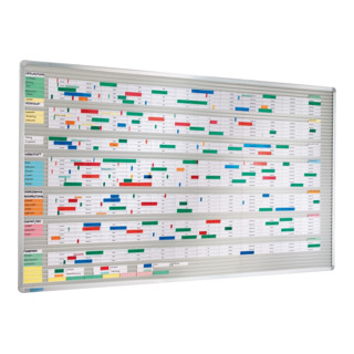 Tableau VISIPLAN Eichner sans quadrillage, 73 rails gris
