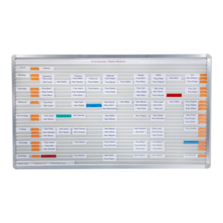 Tableau VISIPLAN Eichner sans quadrillage, 73 rails gris