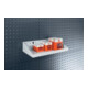 Tablette de rangement l.450xP250xH105/30mm gris clair p. panneaux perforés BOTT-1