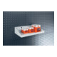 Tablette de rangement l.450xP250xH105/30mm gris clair p. panneaux perforés BOTT-1