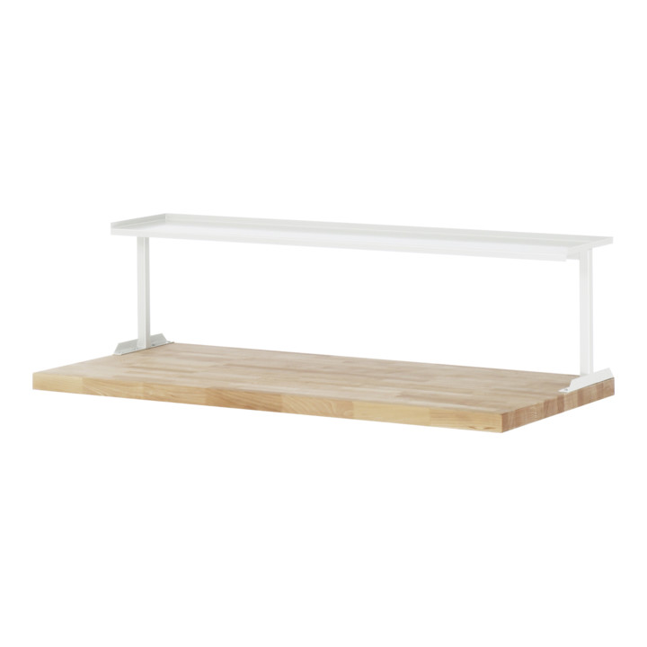 STIER Werktisch Premium BxTxH 2000x700x840 mm + STIER Ablage zur Werkbankmontage BxTxH 2000x300x375mm