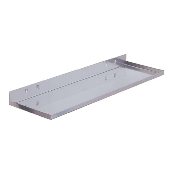 Tablette vide-poches l.445xP150mm couleur alu adapté à plaque perforée