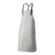 Tablier à bavette L. env. 100 x l. env. 80 cm marron clair cuir refendu-1