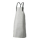 Tablier à bavette L. env. 100 x l. env. 80 cm marron clair cuir refendu-1