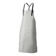 Tablier à bavette L. env. 100 x l. env. 80 cm marron clair cuir refendu