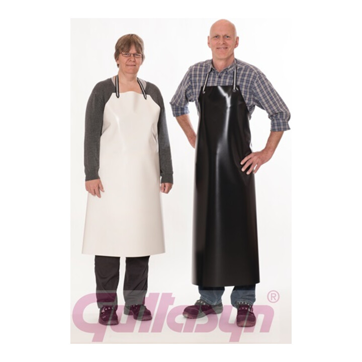 Tablier antiacide en PVC Guttasyn® M5 L. env. 120 x l. env. 90 cm blanc film en