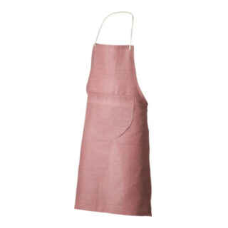 Tablier en toile L. env. 100 x l. env. 80 cm brun rouge 100 % CO