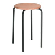 Tabouret empilable STIER avec châssis en tube d'acier robuste, hauteur 500 mm, hêtre naturel