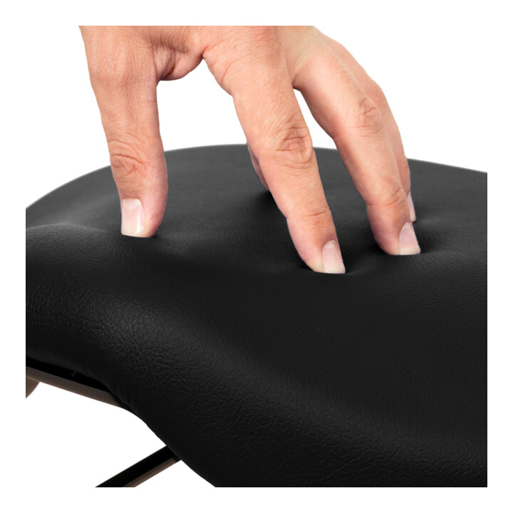 Tabouret multiposition STIER avec siège-selle noir, hauteur d'assise 510-700 mm