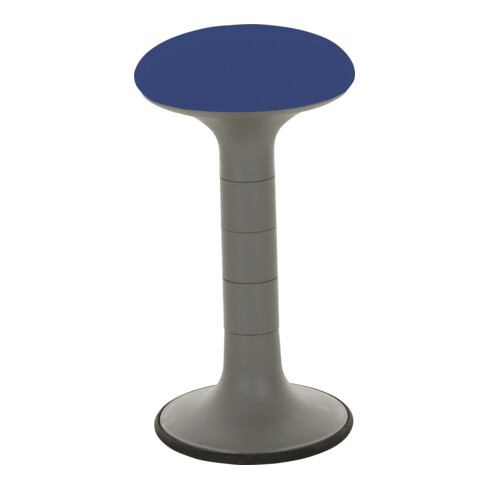 Tabouret rembourré Stier bleu avec effet de balancement