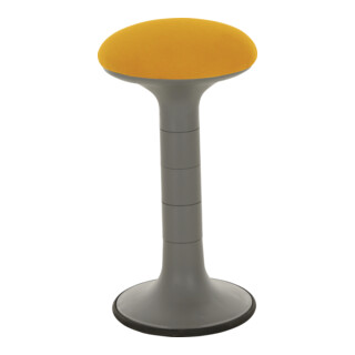 Tabouret rembourré Stier orange avec effet de balancement