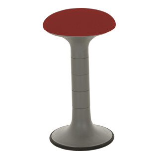 Tabouret rembourré Stier orange avec effet de balancement