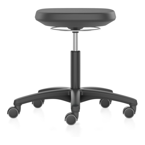 Tabouret pivotant Labsit avec roulettes mousse intégrale H. d'assise réglable 45