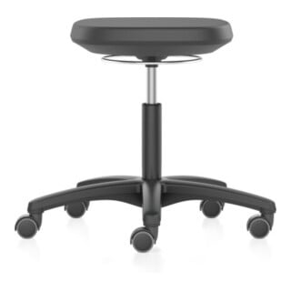 Tabouret pivotant Labsit avec roulettes mousse intégrale H. d'assise réglable 45