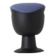 Tabouret pivotant multiposition STIER avec pied à disque, hauteur d'assise 465-585 mm, rembourrage bleu foncé-1