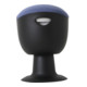Tabouret pivotant multiposition STIER avec pied à disque, hauteur d'assise 465-585 mm, rembourrage bleu foncé-2