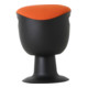 Tabouret pivotant multiposition STIER avec pied à disque, hauteur d'assise 465-585 mm, rembourrage orange-1