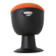 Tabouret pivotant multiposition STIER avec pied à disque, hauteur d'assise 465-585 mm, rembourrage orange-2