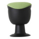 Tabouret pivotant multiposition STIER avec pied à disque, hauteur d'assise 465-585 mm, rembourrage vert-1