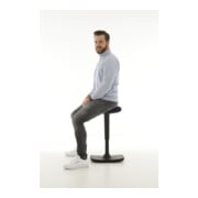 Tabouret réglable en hauteur STIER avec effet oscillant, rembourrage anthracite-3