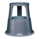 Tabouret roulant acier bleu-gris H. avec/sans charge 430/440 mm D. dessus 295 mm D. dessous 435 mm-1