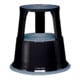 Tabouret roulant acier feuille gris clair H. avec/sans charge 430/440mm D. dessus 295mm D. dessous 435mm-1