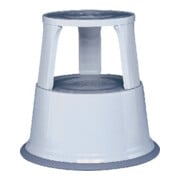 Tabouret roulant acier feuille gris clair H. avec/sans charge 430/440mm D. dessus 295mm D. dessous 435mm-3
