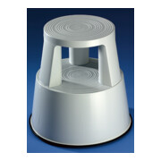 Tabouret roulant Ku. gris clair H. avec/sans charge 425/430 mm D. dessus 290 mm D. dessous 440 mm