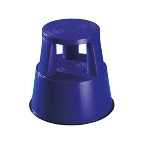 Tabouret roulant plastique bleu H. mit/sans charge 425/430 mm D. oben 290 mm D.