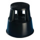 Tabouret roulant plastique noir H. mit/sans charge 425/430 mm D. oben 290 mm D.-1