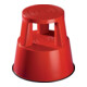 Tabouret roulant plastique rouge H. mit/sans charge 425/430 mm D. oben 290 mm D.-1