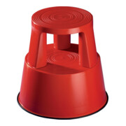 Tabouret roulant plastique rouge H. mit/sans charge 425/430 mm D. oben 290 mm D.