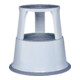 Tabouret roulant tôle en acier gris clair H. mit/sans charge 430/440 mm D. oben-3